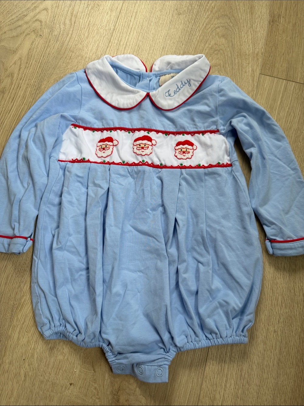 Long-Sleeve Christmas Romper “Teddy”